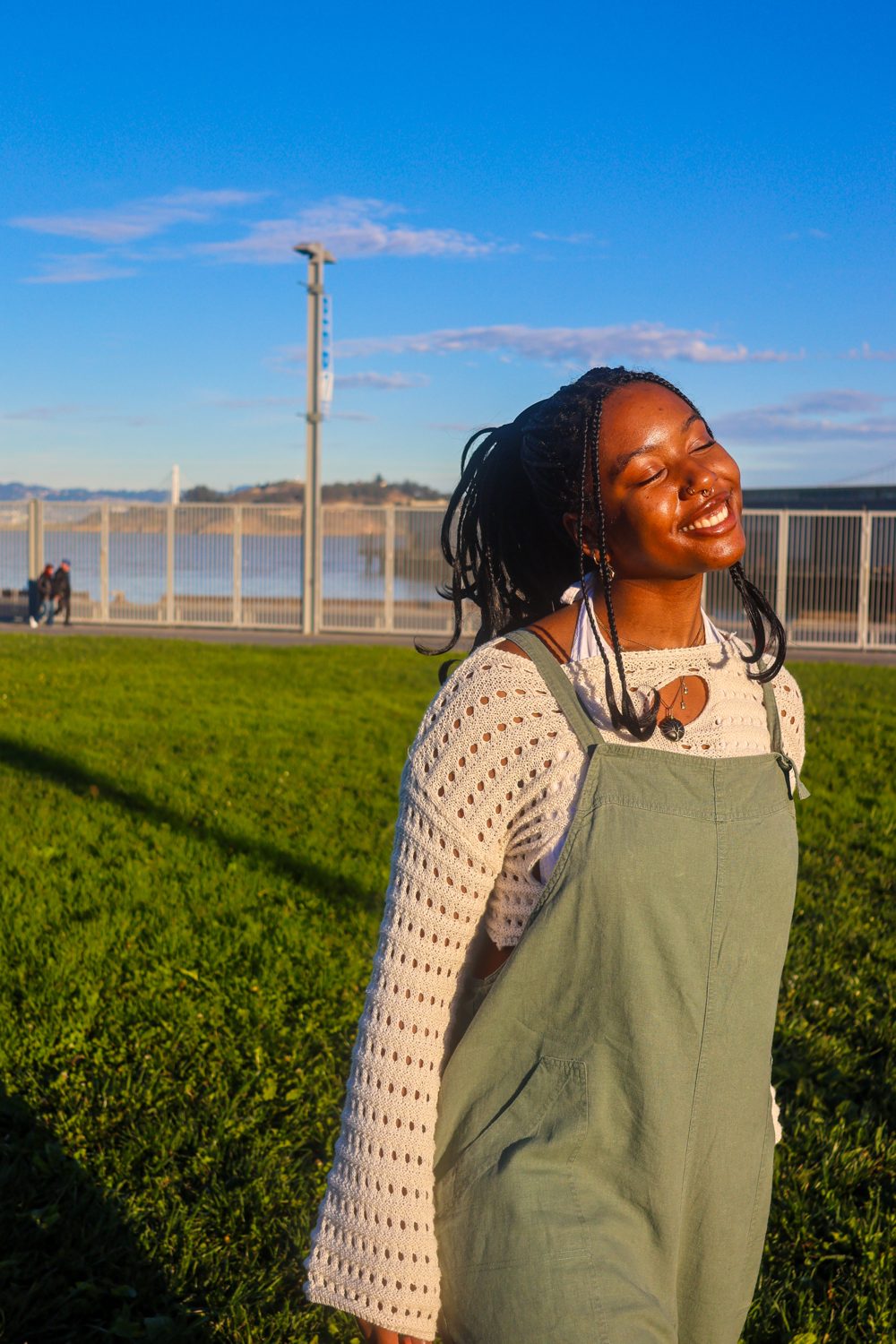 Shayla smiling at Pier 27